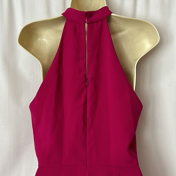 Amanda Uprichard Fuschia Pink Mock Neck Sleeveless Dress **Size M**🔥🔥 - Picture 3 of 5